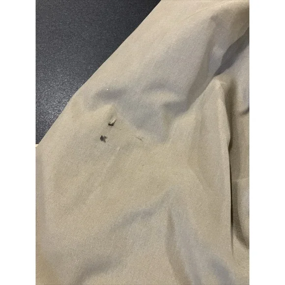 VTG Woolrich Brown Khaki Faux Fur Lined Button Down Winter Coat Mens Sz 40 Parka - Picture 15 of 15